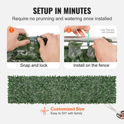 Ivy Privacy Fence, 39 x 158in Artificial Green Wall Screen, Greenery Ivy Fence with Mesh Cloth Backing and V952-WLSRZZWQ1J39NK3IBV0