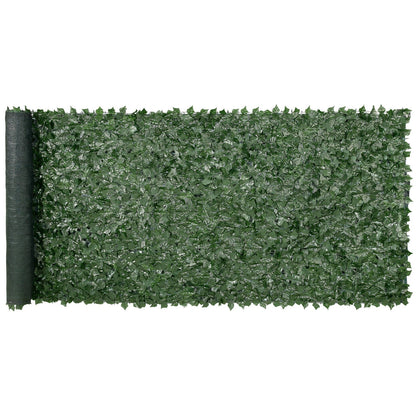 Ivy Privacy Fence, 59 x 158in Artificial Green Wall Screen, Greenery Ivy Fence w/ Mesh Cloth Backing and V952-WLSRZZWQ1J59PISG2V0