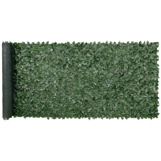 Ivy Privacy Fence, 59 x 158in Artificial Green Wall Screen, Greenery Ivy Fence w/ Mesh Cloth Backing and V952-WLSRZZWQ1J59PISG2V0