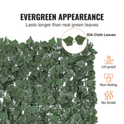Ivy Privacy Fence, 2440 x 1830 mm Artificial Green Wall Screen, Greenery Ivy Fence with Strengthened Joint, V952-WLSRZZWQ1J96DMACJV0