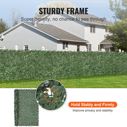 Ivy Privacy Fence, 2440 x 1830 mm Artificial Green Wall Screen, Greenery Ivy Fence with Strengthened Joint, V952-WLSRZZWQ1J96DMACJV0