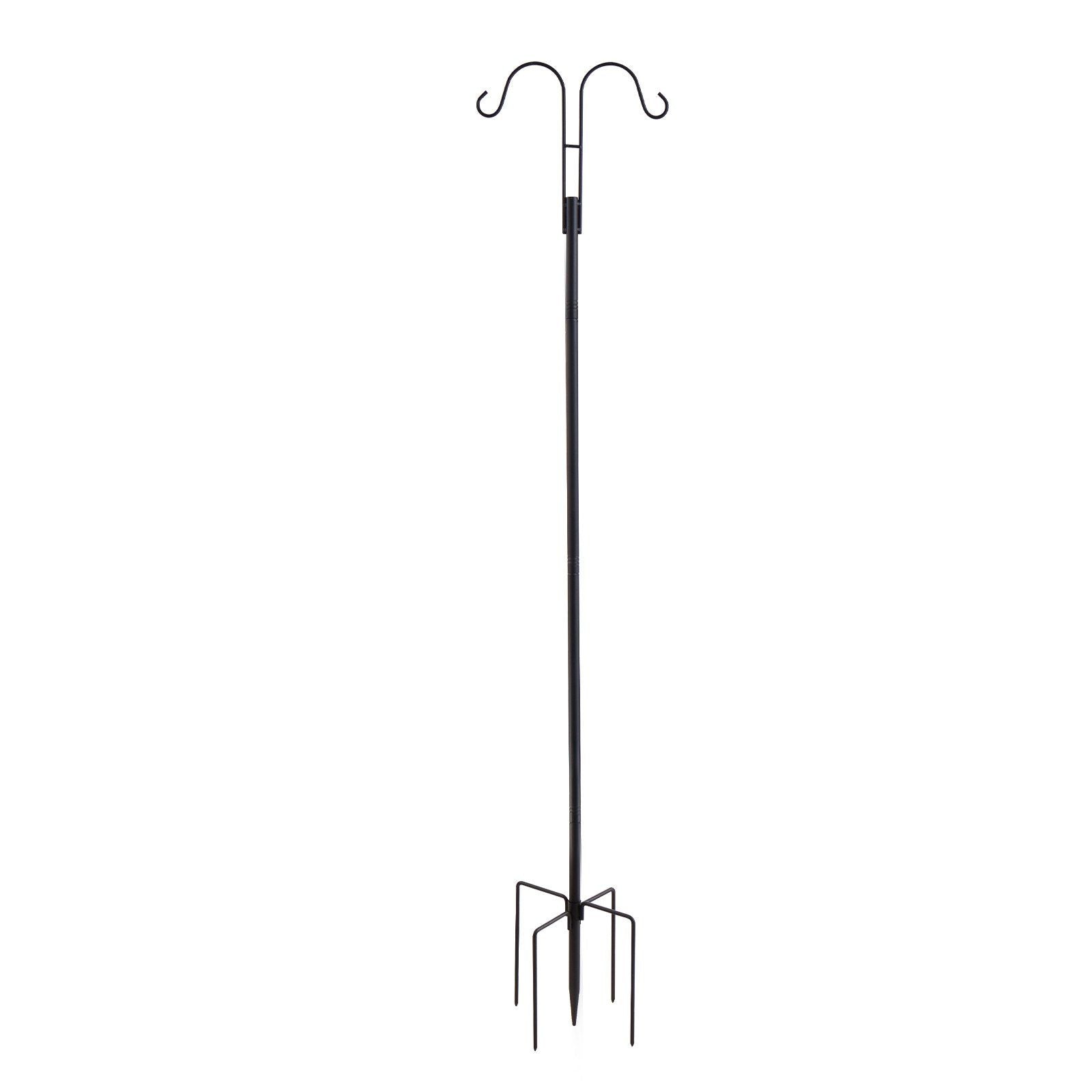Double Shepherds Hooks for Outdoor, 8 Pack 1560 mm Heavy Duty Bird Feeder Pole, 19 mm Thick Garden Hooks for V952-WNGJSMYRGG60BN2LV001V0