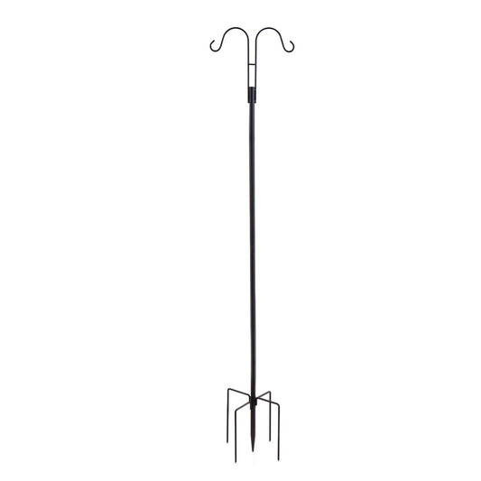 Double Shepherds Hooks for Outdoor, 8 Pack 1560 mm Heavy Duty Bird Feeder Pole, 19 mm Thick Garden Hooks for V952-WNGJSMYRGG60BN2LV001V0