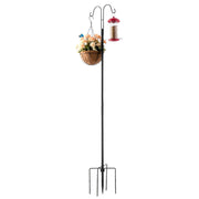 Double Shepherds Hooks for Outdoor, 8 Pack 1560 mm Heavy Duty Bird Feeder Pole, 19 mm Thick Garden Hooks for V952-WNGJSMYRGG60BN2LV001V0