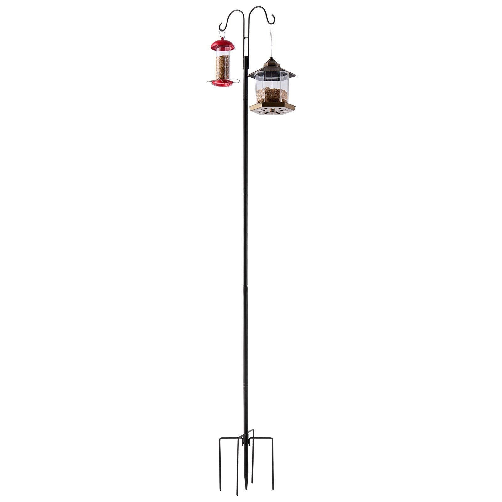 Double Shepherds Hooks for Outdoor, 8 Pack 1950 mm Heavy Duty Bird Feeder Pole, 19 mm Thick Garden Hooks for V952-WNGJSMYRGG76D79CC001V0
