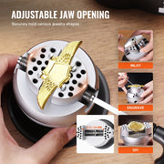 Ball Vise, 3" Engraving Setting Tool, 360 degrees Rotation Engraving Block Vise, 70 PCS Attachment Jewelry V952-WNXZSZYHDGHJVF0K9V0