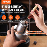Ball Vise, 5" Engraving Setting Tool, 360 degrees Rotation Engraving Block Vise, 35 PCS Attachment Jewelry V952-WNXZSZYHDGW337TS8V0