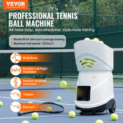 Tennis Ball Machine Automatic Portable Ball Launcher Training Practice V952-WQFQJYX06JCKSGF84V3