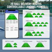 Tennis Ball Machine Automatic Portable Ball Launcher Training Practice V952-WQFQJYX08JJKK5U4SV3