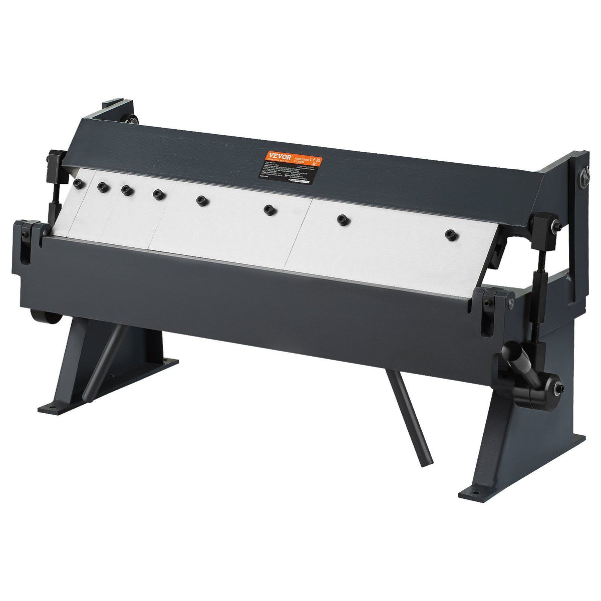 Box and Pan Brake, 610 +/- 10 mm, 0-130 Degrees Sheet Metal Bending Brake, Portable Metal Bender with 20 V952-WQZDQ24YC20GZ75I8V0