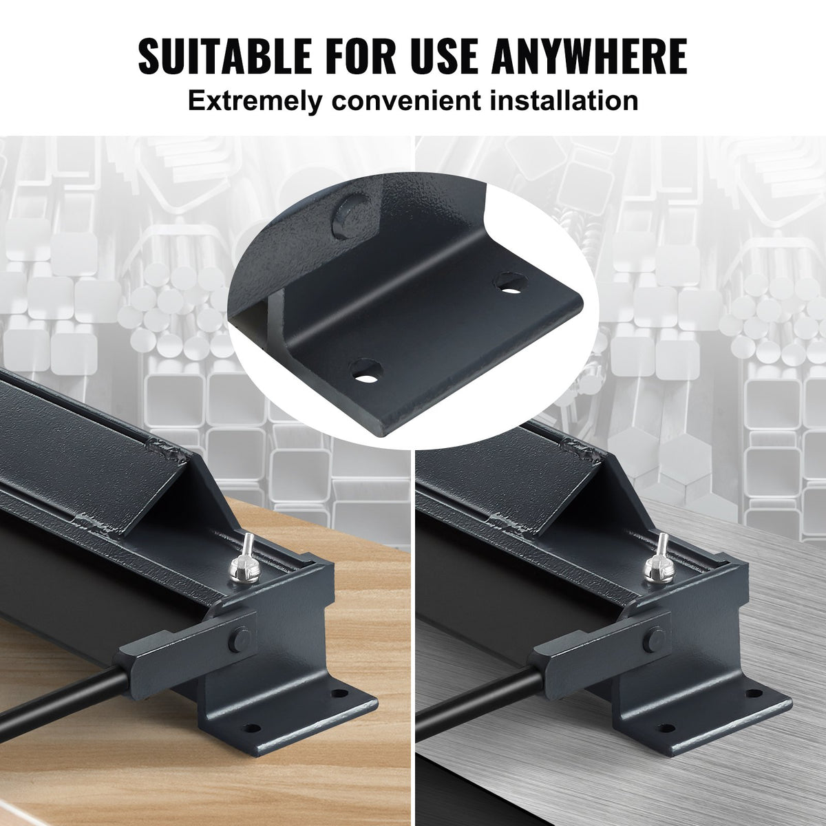 Box and Pan Brake, 910 +/- 10 mm, 0-130 Degrees Sheet Metal Bending Brake, Portable Mini Metal Bender with 20 V952-WQZDQ36YC20GKA8FTV0