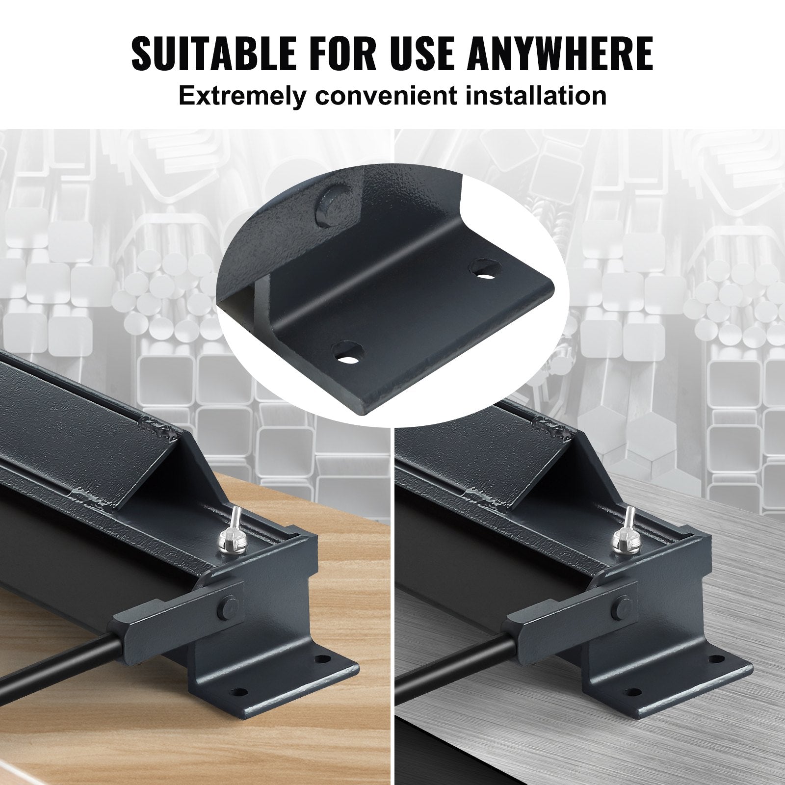 Box and Pan Brake, 1220 mm +/- 15 mm, 0-130 Degrees Sheet Metal Bending Brake, Portable Mini Metal Bender V952-WQZDQ48YC20GX38GOV0
