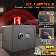 Safe 1.2 Cubic Feet Home Safe Steel for Cash Gold 15.8x11.8x13.8 inch V952-WSBXJHSWSLF12DSJDV0