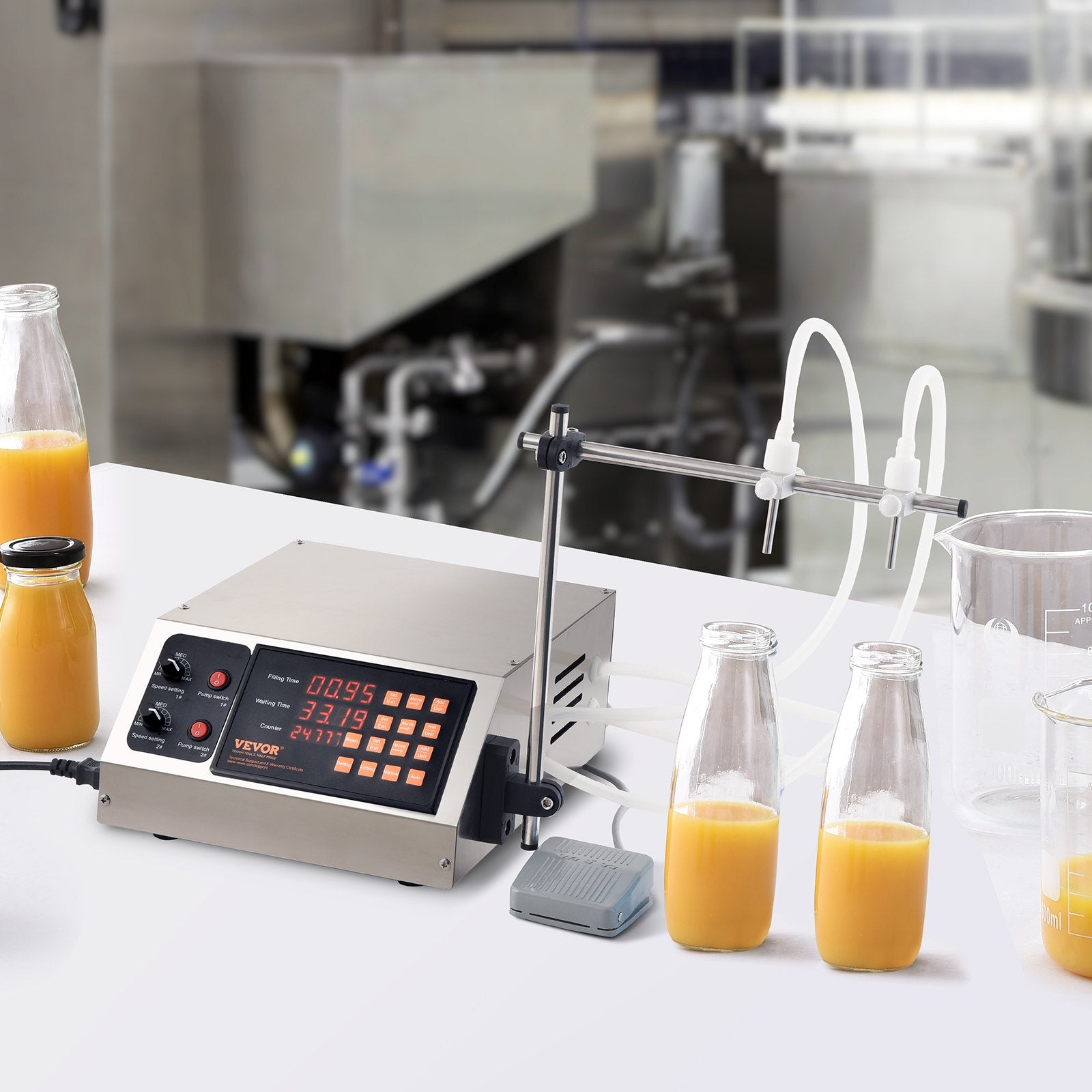 Liquid Filling Machine, 10-4000ml Filling Capacity, Automatic Bottle Filler Machine Bottling Machine Digital V952-WSDBGYGZJ34LIT0A5V3