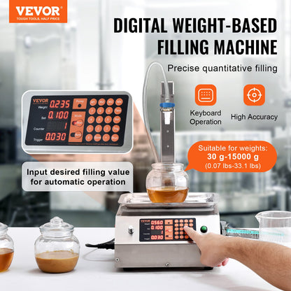 Liquid Filling Machine, 30-15000 g Weighing Capacity, Automatic Bottle Filler Machine Bottling Machine V952-WSDBGYGZJGMBTKOXGV3