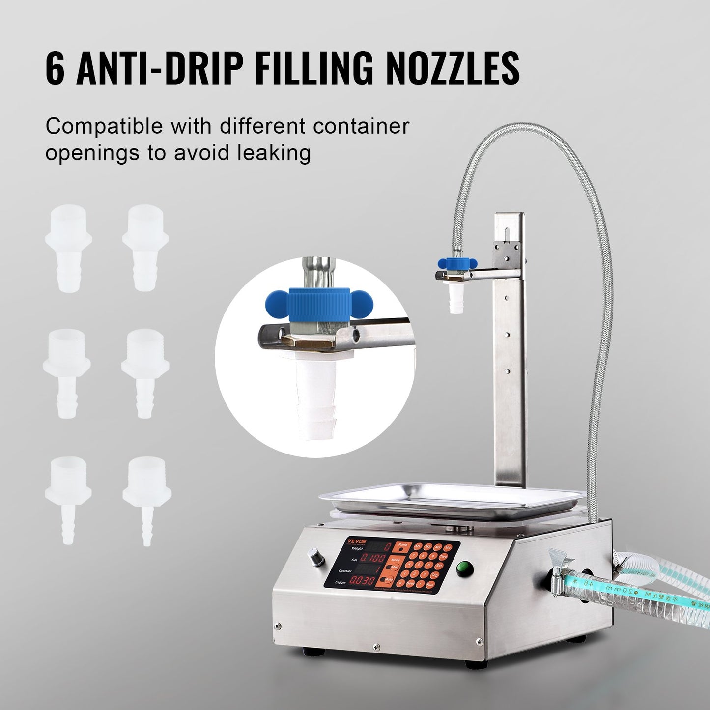 Liquid Filling Machine, 30-15000 g Weighing Capacity, Automatic Bottle Filler Machine Bottling Machine V952-WSDBGYGZJGMBTKOXGV3