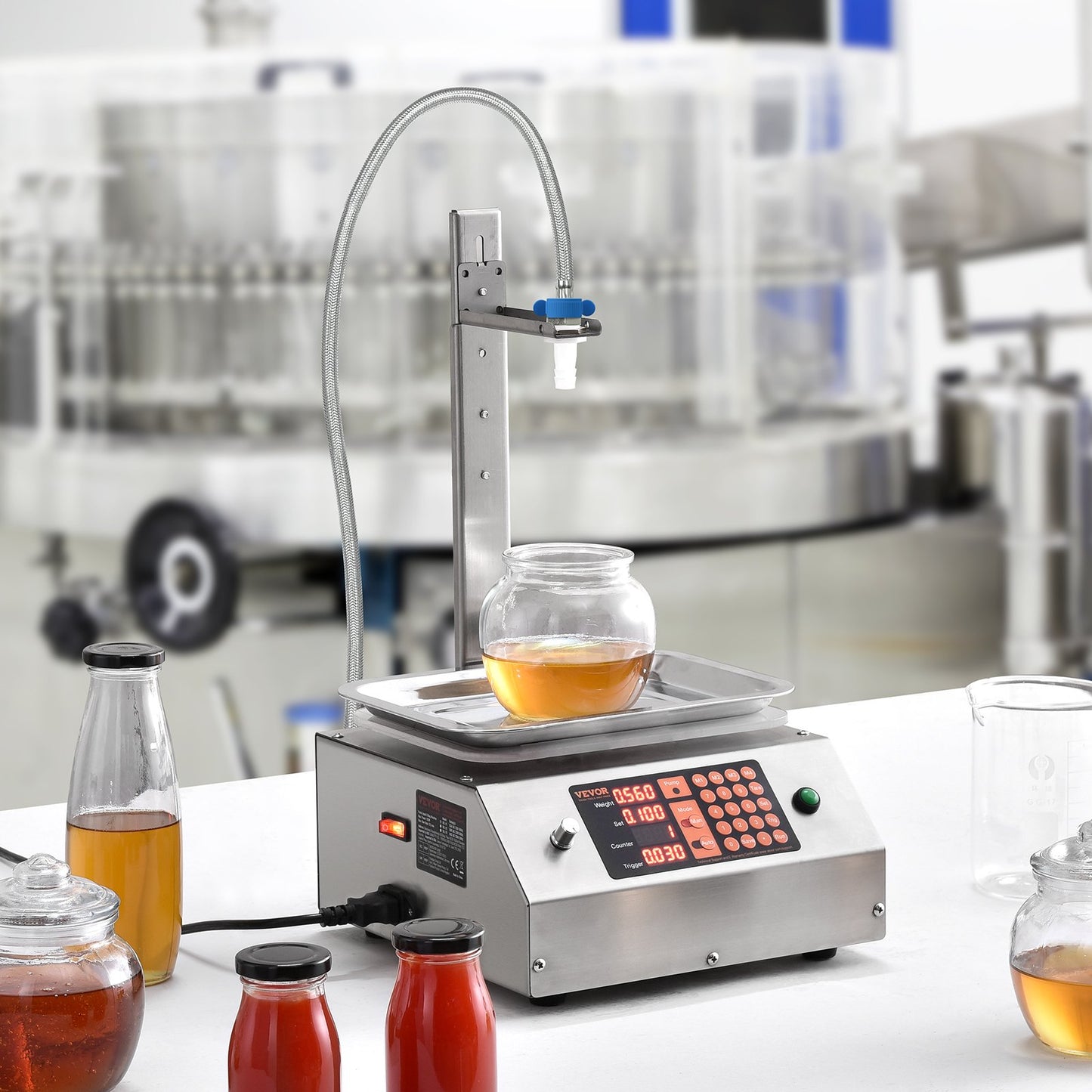 Liquid Filling Machine, 30-15000 g Weighing Capacity, Automatic Bottle Filler Machine Bottling Machine V952-WSDBGYGZJGMBTKOXGV3