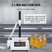 Liquid Filling Machine, 50-5000 g Weighing Capacity, Automatic Bottle Filler Machine Bottling Machine Gear V952-WSDBGYGZJWXX420VCV3