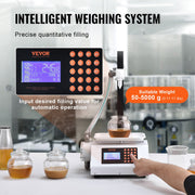 Liquid Filling Machine, 50-5000 g Weighing Capacity, Automatic Bottle Filler Machine Bottling Machine Gear V952-WSDBGYGZJWXX420VCV3
