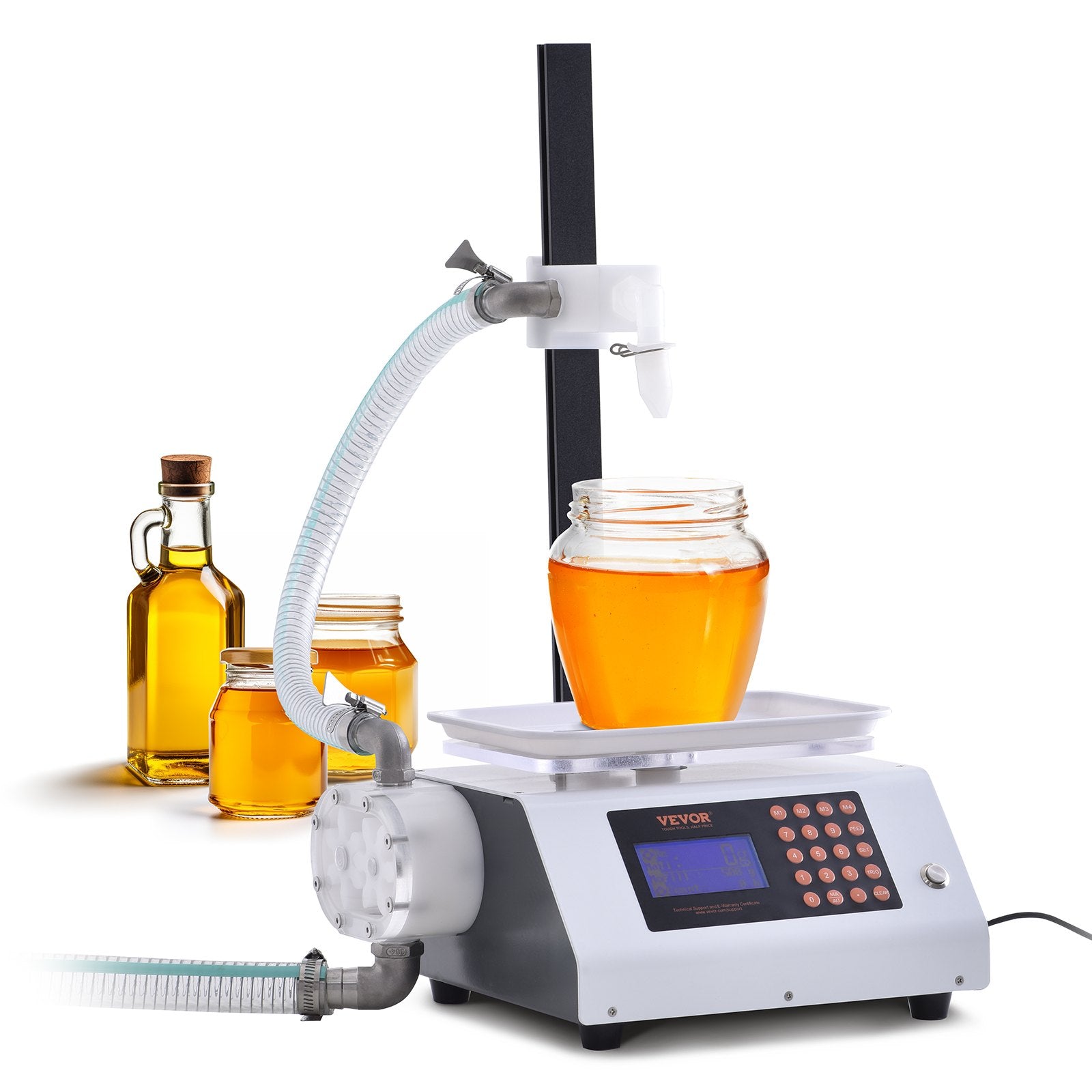 Liquid Filling Machine, 50-5000 g Weighing Capacity, Automatic Bottle Filler Machine Bottling Machine Gear V952-WSDBGYGZJWXX420VCV3