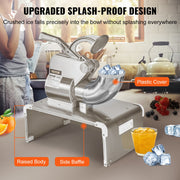 Commercial Ice Shaver Crusher, 661lbs Per Hour Electric Snow Cone Maker, 350W Shaved Ice Machine with Dual V952-WSDSLPBXG110VDAN2V3