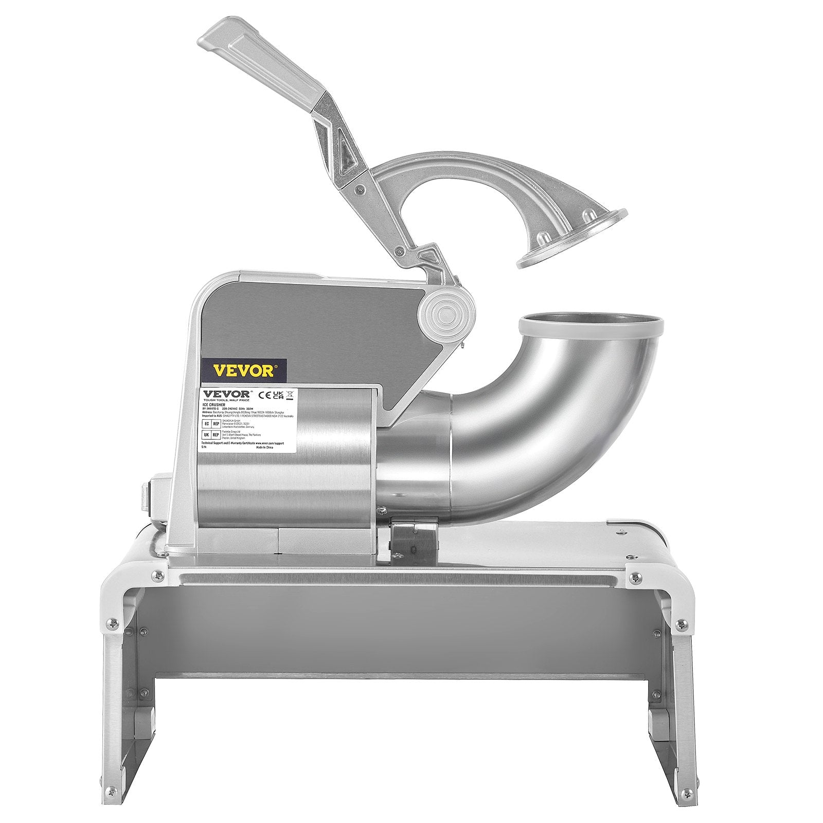 Commercial Ice Shaver Crusher, 661lbs Per Hour Electric Snow Cone Maker, 350W Shaved Ice Machine with Dual V952-WSDSLPBXG110VDAN2V3