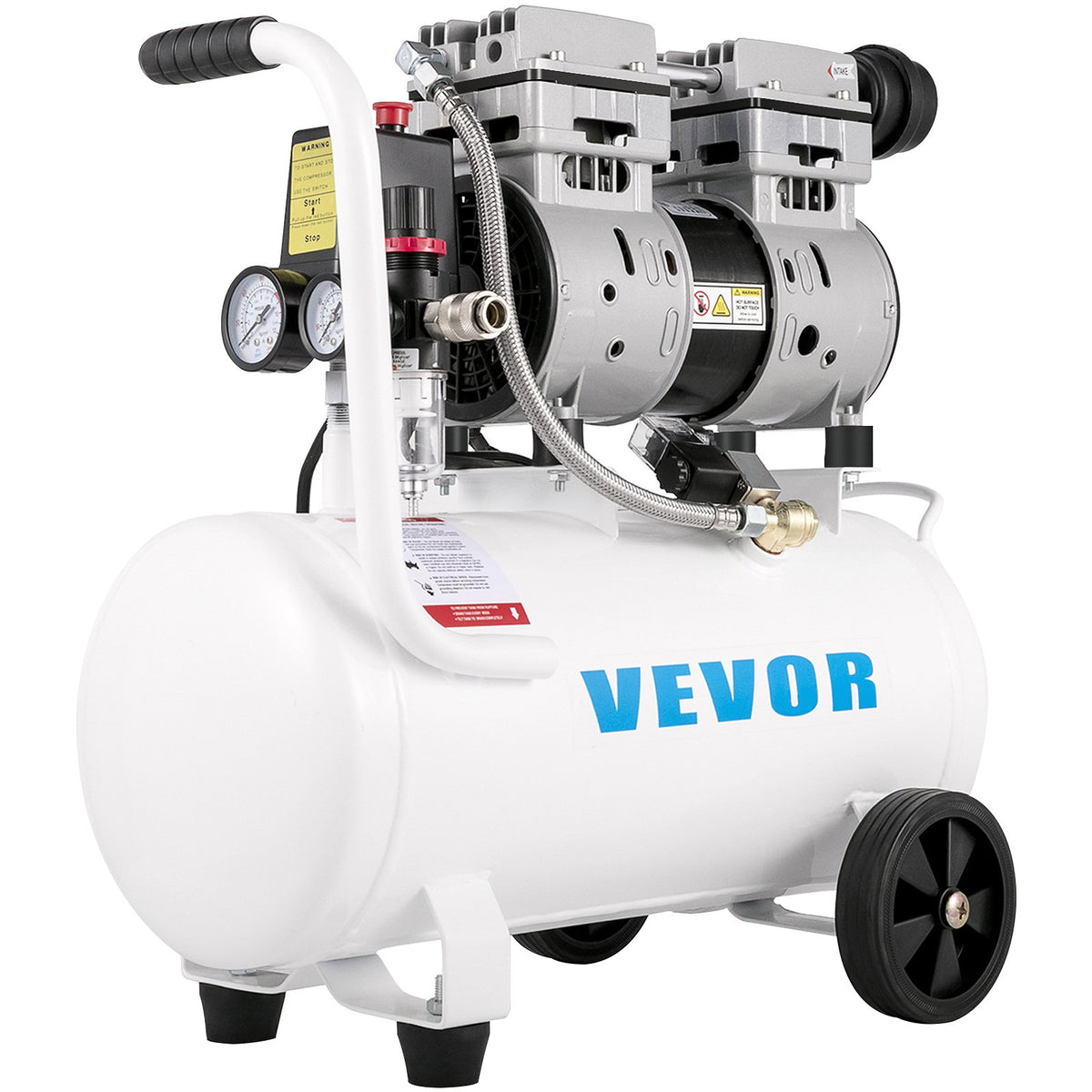 Air Compressor 6.6 Gallon, Portable Air Compressor 1 HP, Oil Free Air Compressor Steel Tank 750W, Pancake Air V952-WSKYJ750-25L00001V3