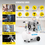 Air Compressor 6.6 Gallon, Portable Air Compressor 1 HP, Oil Free Air Compressor Steel Tank 750W, Pancake Air V952-WSKYJ750-25L00001V3