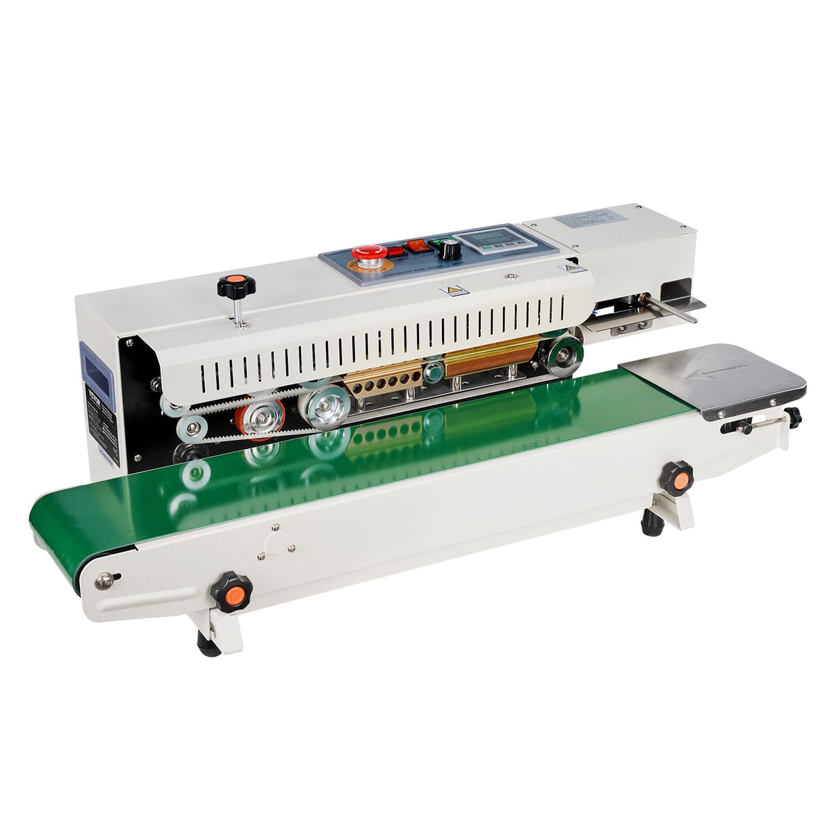 Continuous Bag Band Sealing Machine, 6-12 mm Seal Width, Horizontal Band Sealer Machine with Digital V952-WSLXFKJTBPQBCF313V3