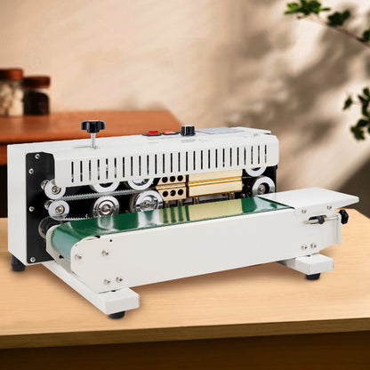Continuous Bag Band Sealing Machine, 6-12 mm Seal Width, Horizontal Band Sealer Machine with Digital V952-WSLXFKJTBPQBL6VXIV3