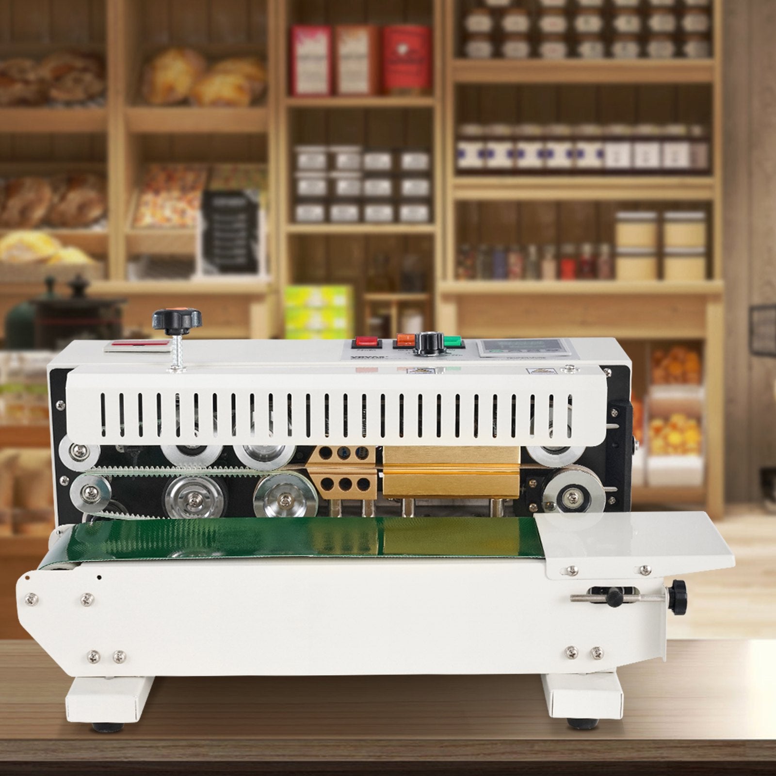 Continuous Bag Band Sealing Machine Horizontal Band Sealer Count Function V952-WSLXFKJTBPQDE7R69V3