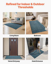 Front Door Mat, 1829 x 1219 mm Commercial Floor Mat for Indoor and Outdoor, Industrial Entrance Carpet with V952-WWLDT64FTLHS8N444001V0