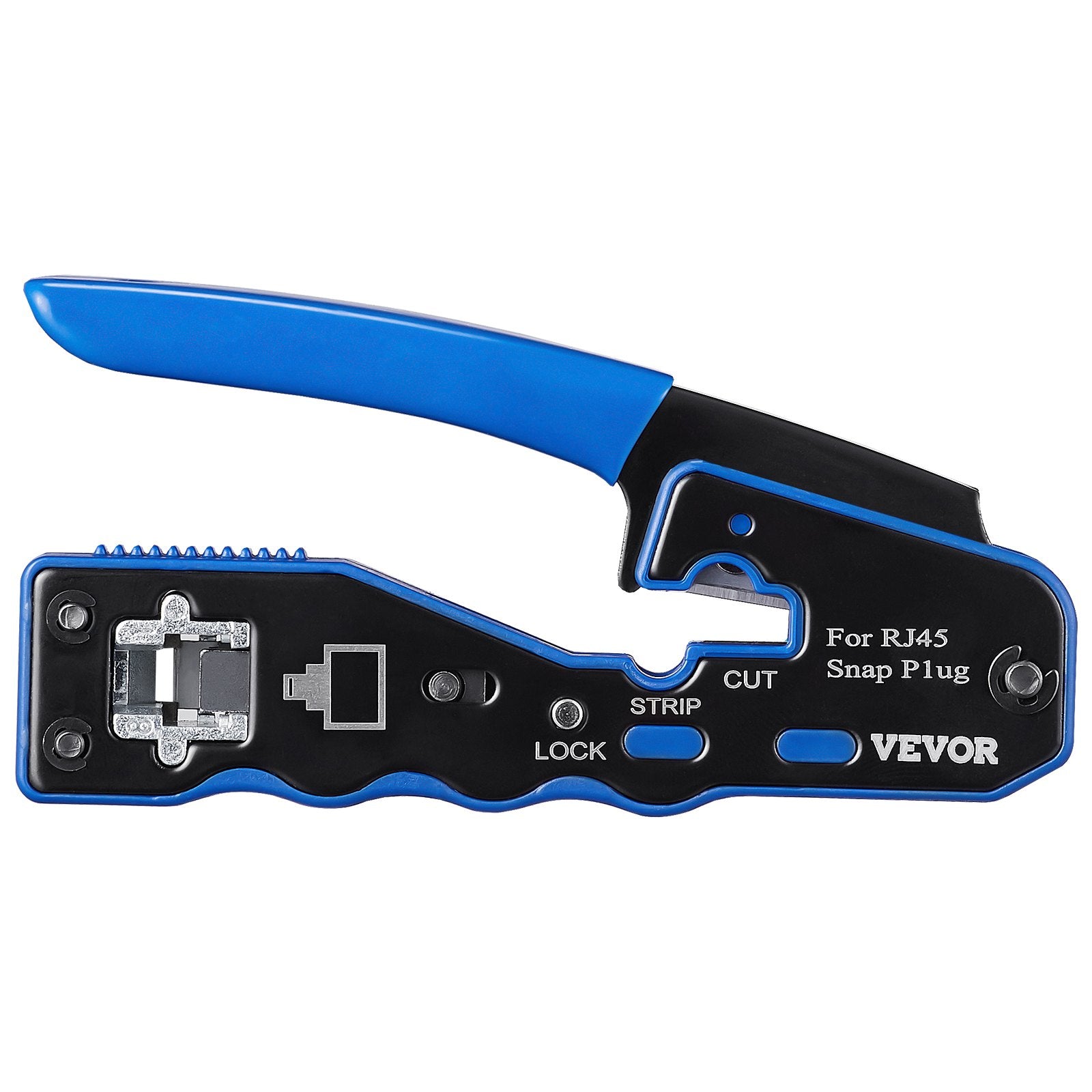 RJ45 Crimp Tool Kit, Cat5e/Cat6/Cat6a Ethernet Crimper Crimp Pliers for 8-Pin Modular Plugs with 20pcs V952-WXYJQWLSJDZ28GPF7V0