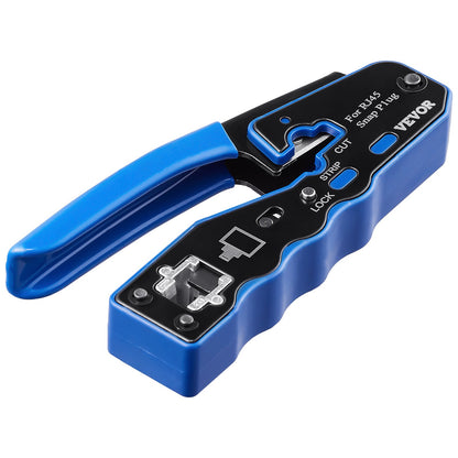 RJ45 Crimp Tool Kit, Cat5e/Cat6/Cat6a Ethernet Crimper Crimp Pliers for 8-Pin Modular Plugs with 20pcs V952-WXYJQWLSJDZ28GPF7V0