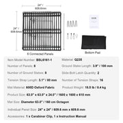 Dog Playpen, 8 Panels Foldable Metal Dog Exercise Pen with Bottom Pad, 24" H Pet Fence Puppy Crate Kennel V952-WXZZYDCWWLHS25D60V0