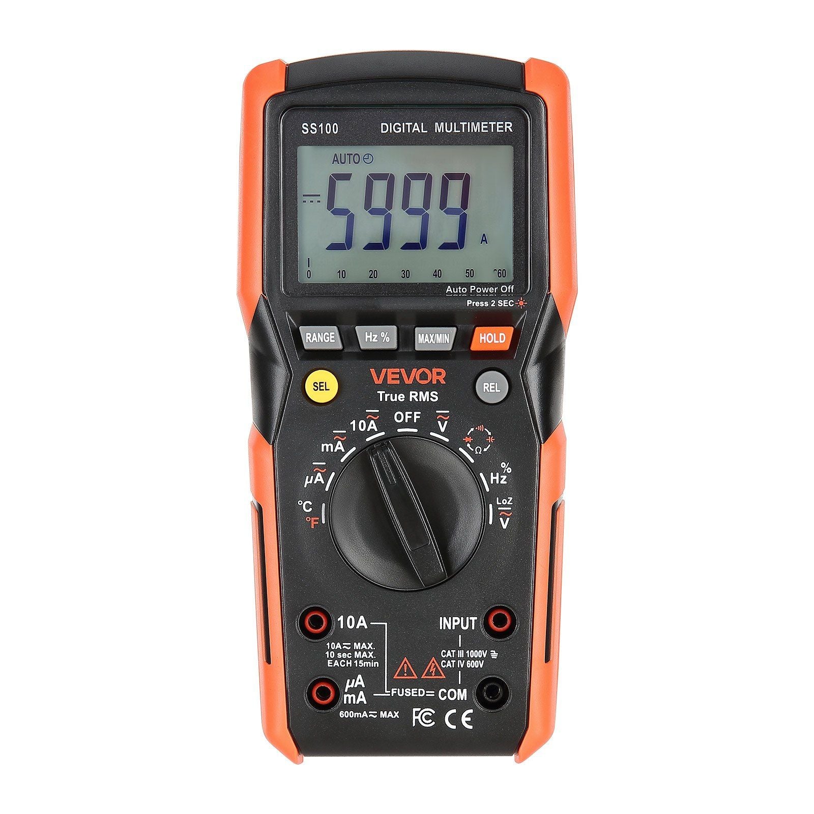 Digital Multimeter, 6000-Count TRMS DC/AC Voltmeter Current Tester, Auto-Ranging Multimeter for Current V952-WYB1000VACDCRIU9H001V9