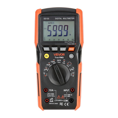 Digital Multimeter, 6000-Count TRMS DC/AC Voltmeter Current Tester, Auto-Ranging Multimeter for Current V952-WYB1000VACDCRIU9H001V9