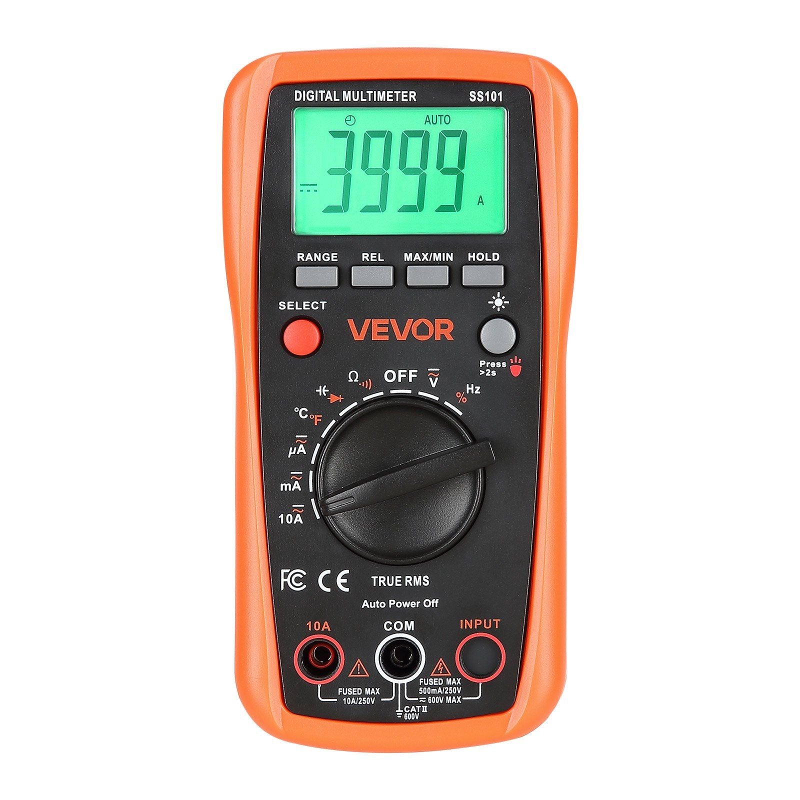 Digital Multimeter, 4000-Count TRMS DC/AC Voltmeter Current Tester, Auto-Ranging Multimeter for Current V952-WYB600VACDC1Y6XE0001V9