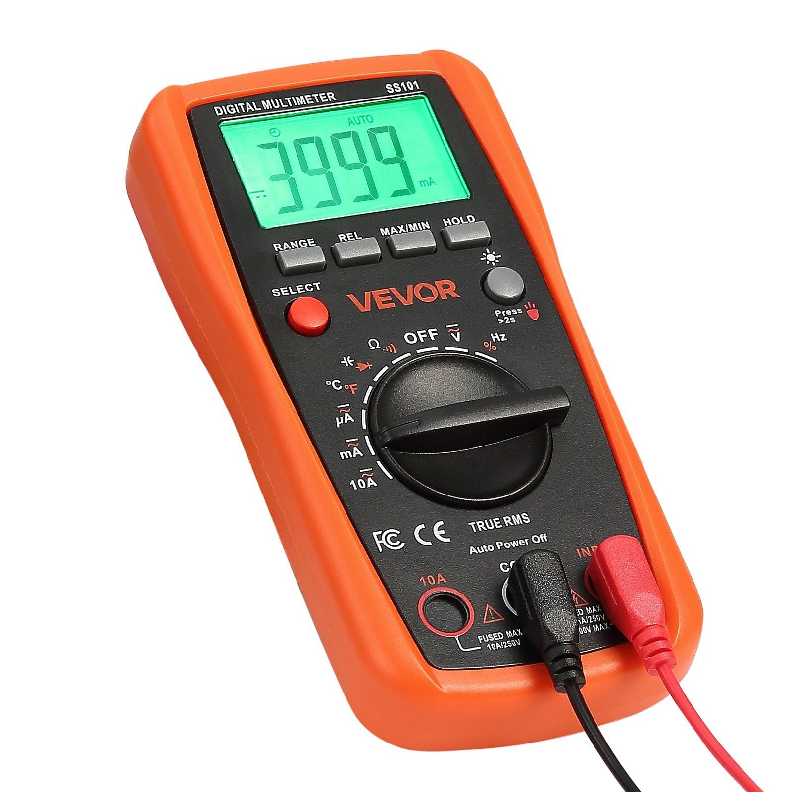 Digital Multimeter, 4000-Count TRMS DC/AC Voltmeter Current Tester, Auto-Ranging Multimeter for Current V952-WYB600VACDC1Y6XE0001V9