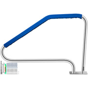 Swimming Pool Handrail Ladder Handrail Stainless Steel Rail w/ Base Plate V952-WYCYCBX449X344MSTV0
