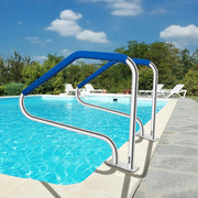 Swimming Pool Handrail Ladder Handrail Stainless Steel Rail w/ Base Plate V952-WYCYCBX449X344MSTV0