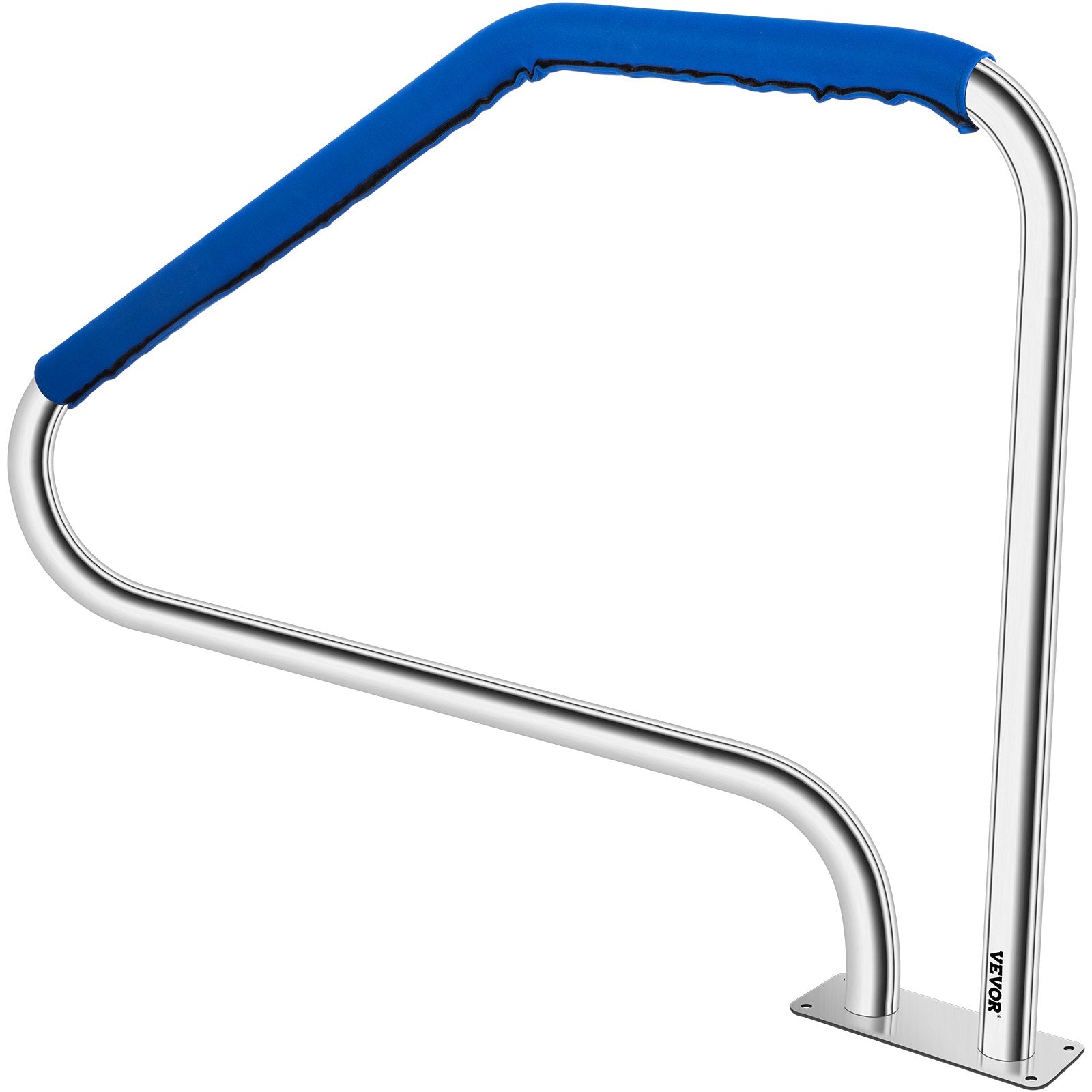 Swimming Pool Handrail Ladder Handrail Stainless Steel Rail w/ Base Plate V952-WYCYCBX449X344MSTV0