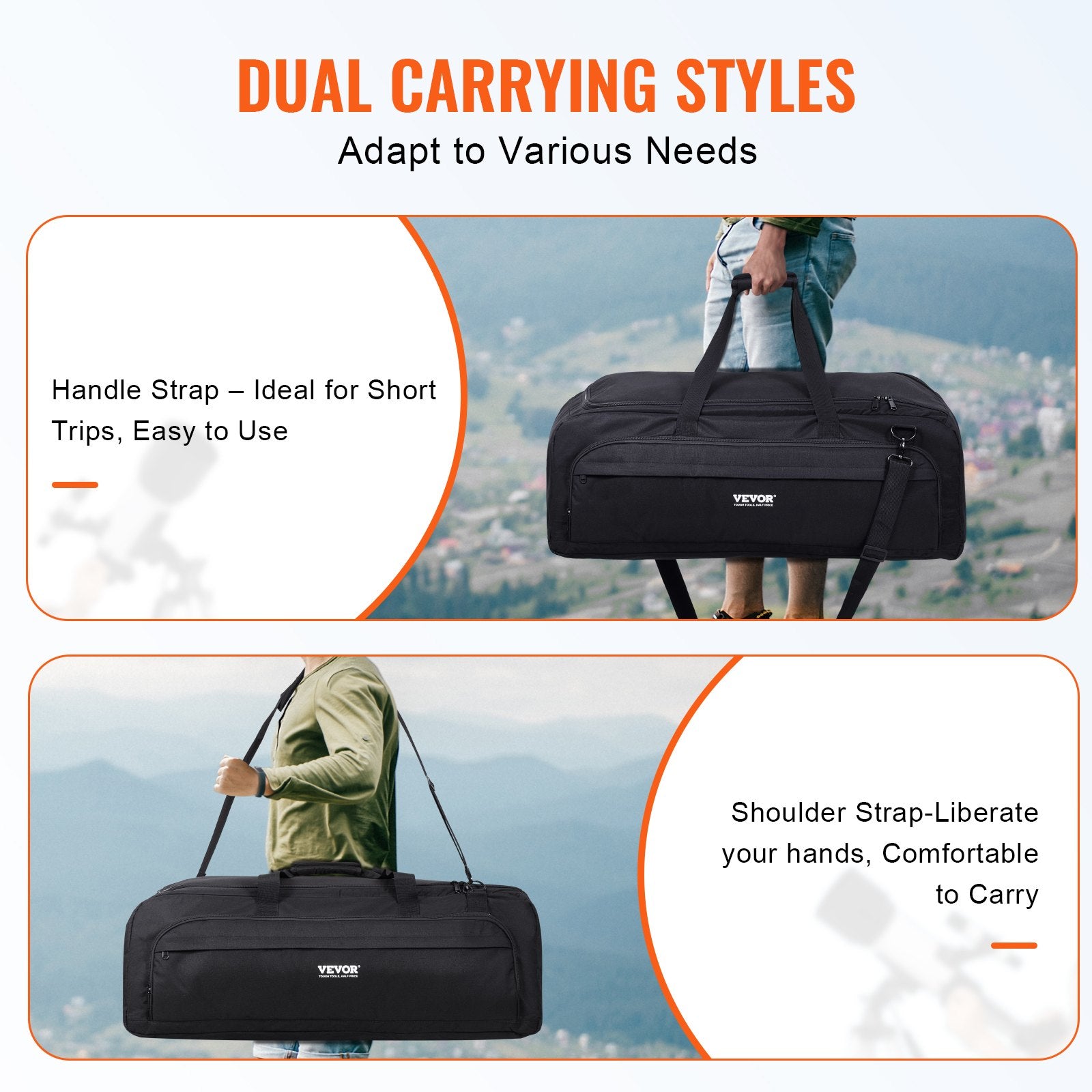 Telescope Case, 770 mm, Telescope Storage Bag with Fixed Buckles, Multi-Pocket and Detachable Divider, V952-WYJBZHMFGS00PBZUAV0