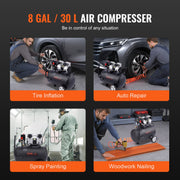 Air Compressor Compact Portable Oil Free Compressor 30L 90 PSI V952-WYWSKYJ30L75E7TAMV3