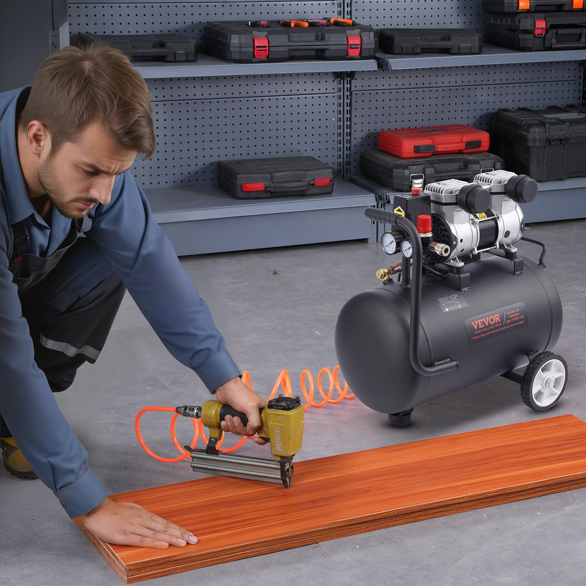 Air Compressor Compact Portable Oil Free Compressor 30L 90 PSI V952-WYWSKYJ30L75E7TAMV3