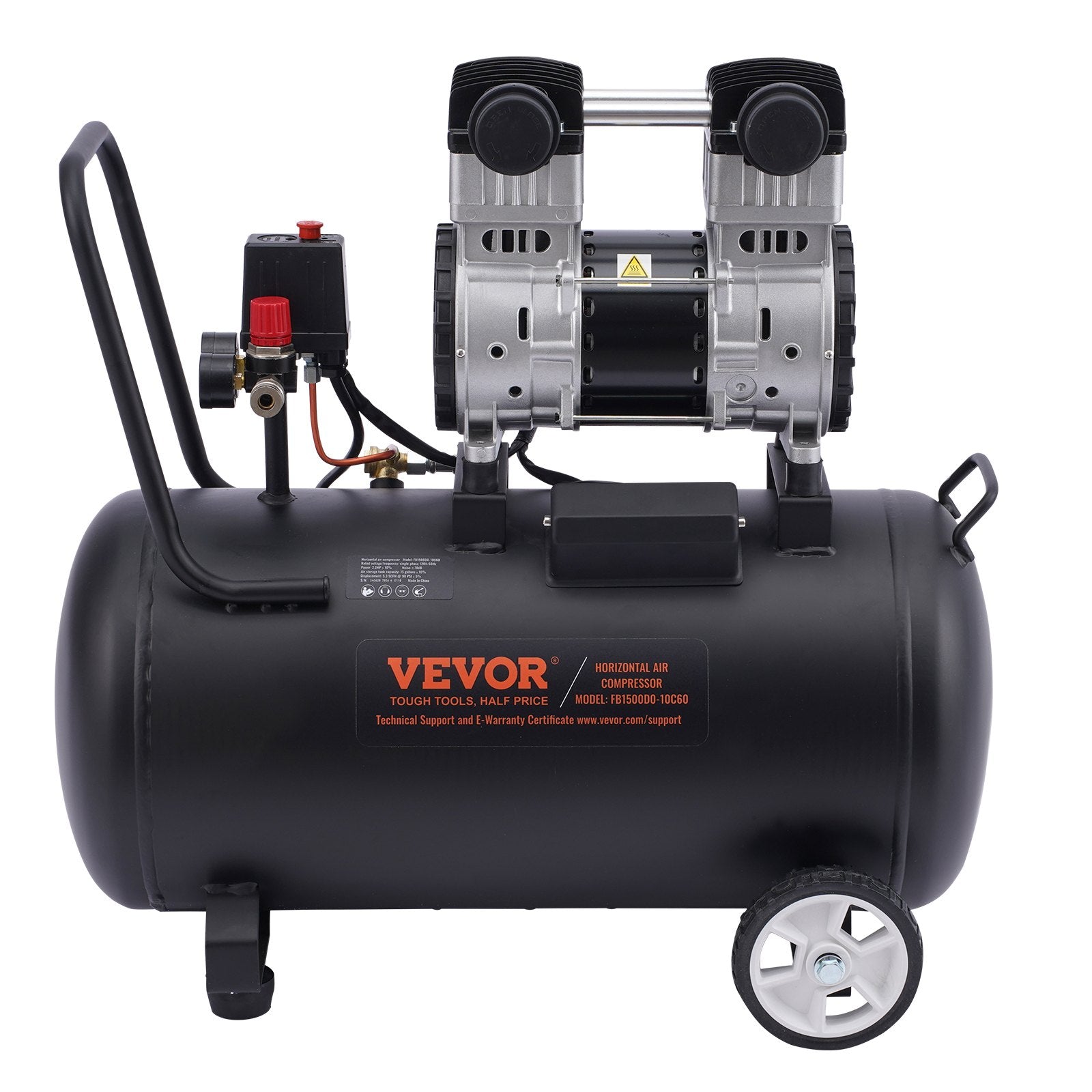 Air Compressor Compact Portable Oil Free Compressor 60L 90 PSI V952-WYWSKYJ60L14J9EI6V3