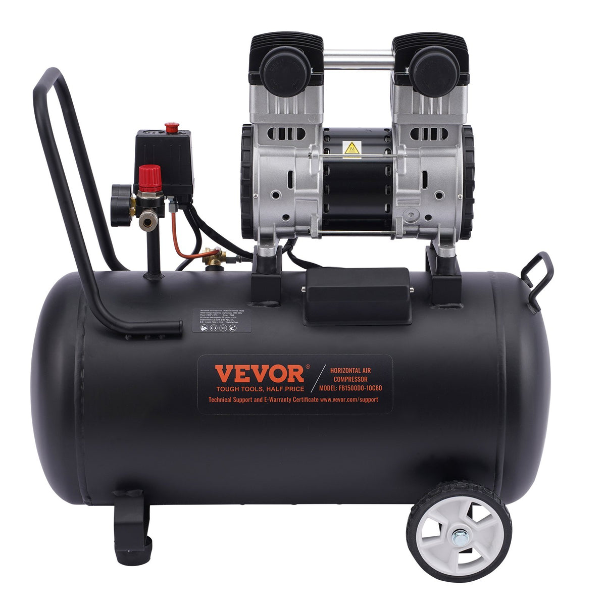 Air Compressor Compact Portable Oil Free Compressor 60L 90 PSI V952-WYWSKYJ60L14J9EI6V3