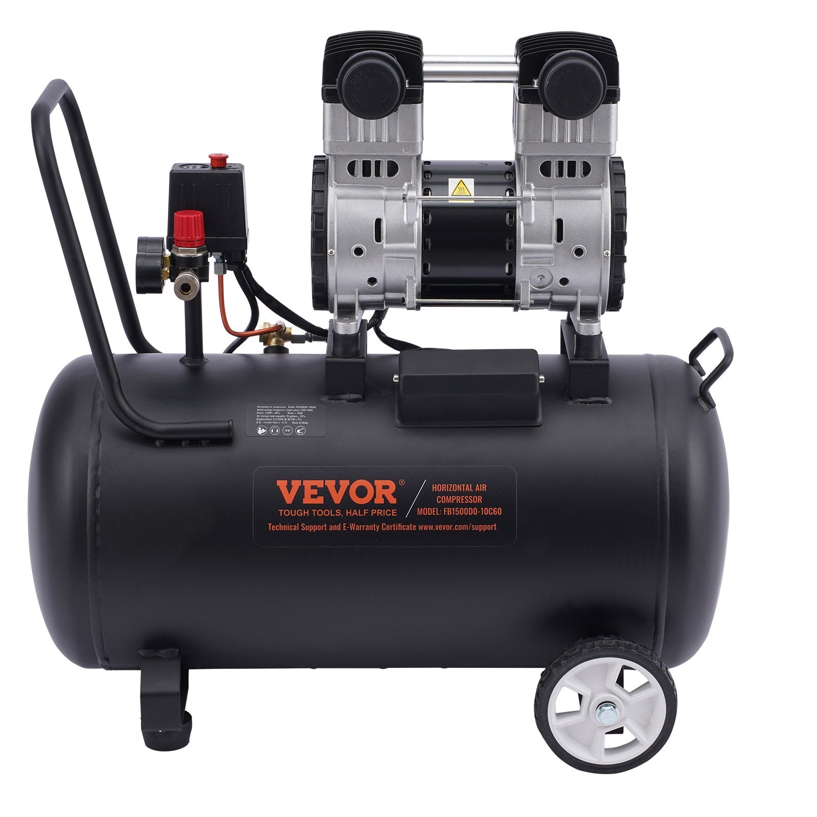 Air Compressor Compact Portable Oil Free Compressor 60L 90 PSI V952-WYWSKYJ60L14J9EI6V3