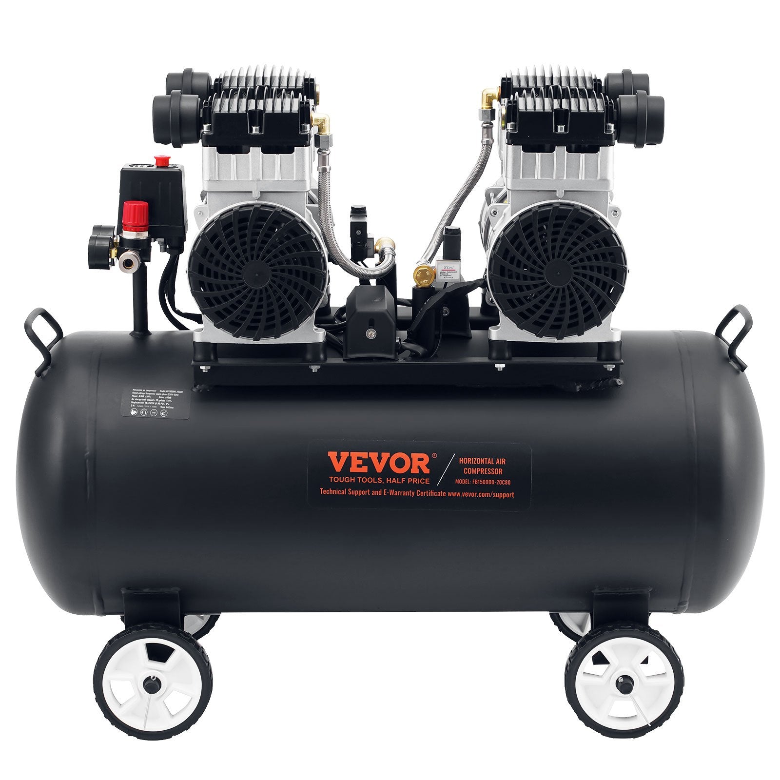 Air Compressor Compact Portable Oil Free Compressor 75L 90 PSI V952-WYWSKYJ75L30L2754V3
