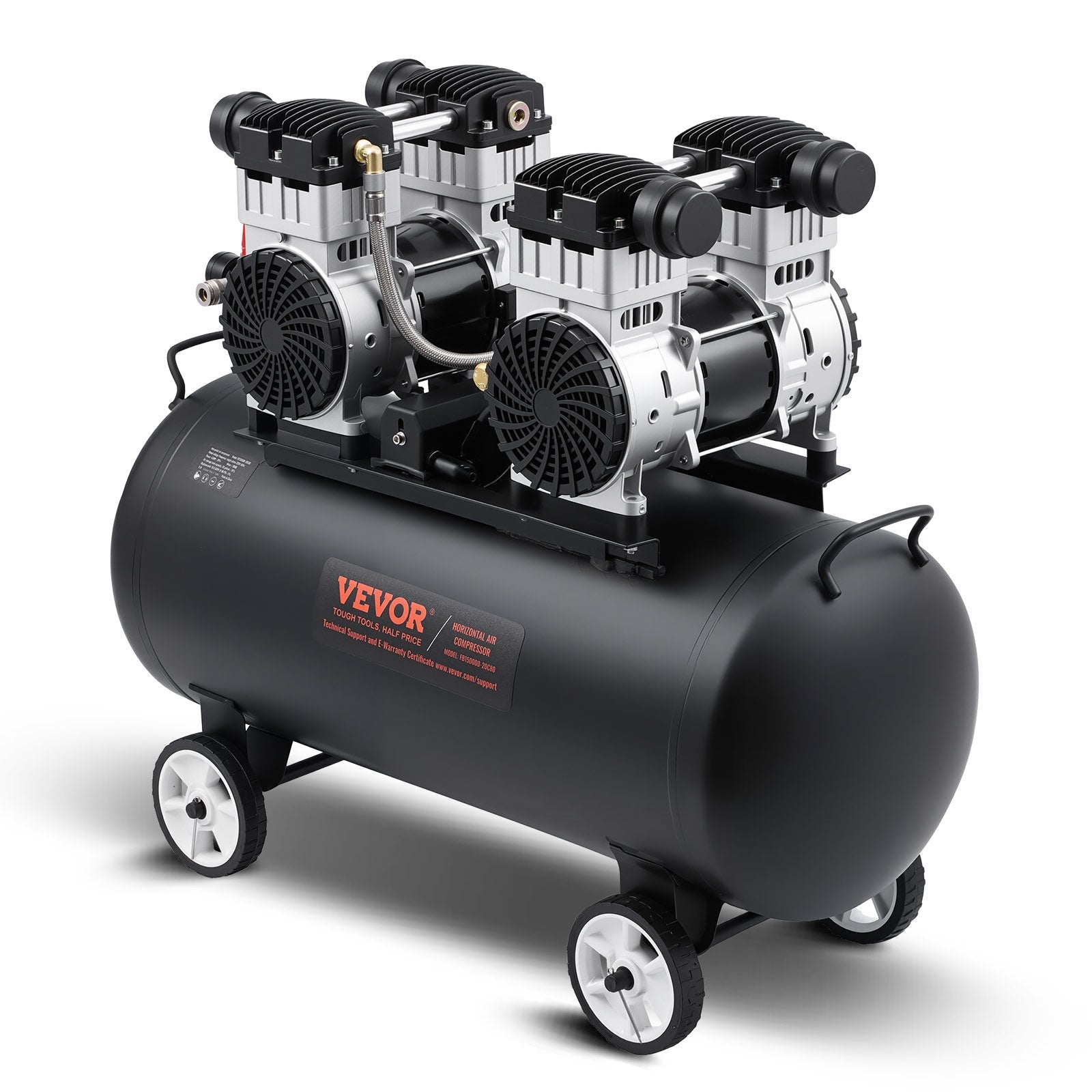 Air Compressor Compact Portable Oil Free Compressor 75L 90 PSI V952-WYWSKYJ75L30L2754V3